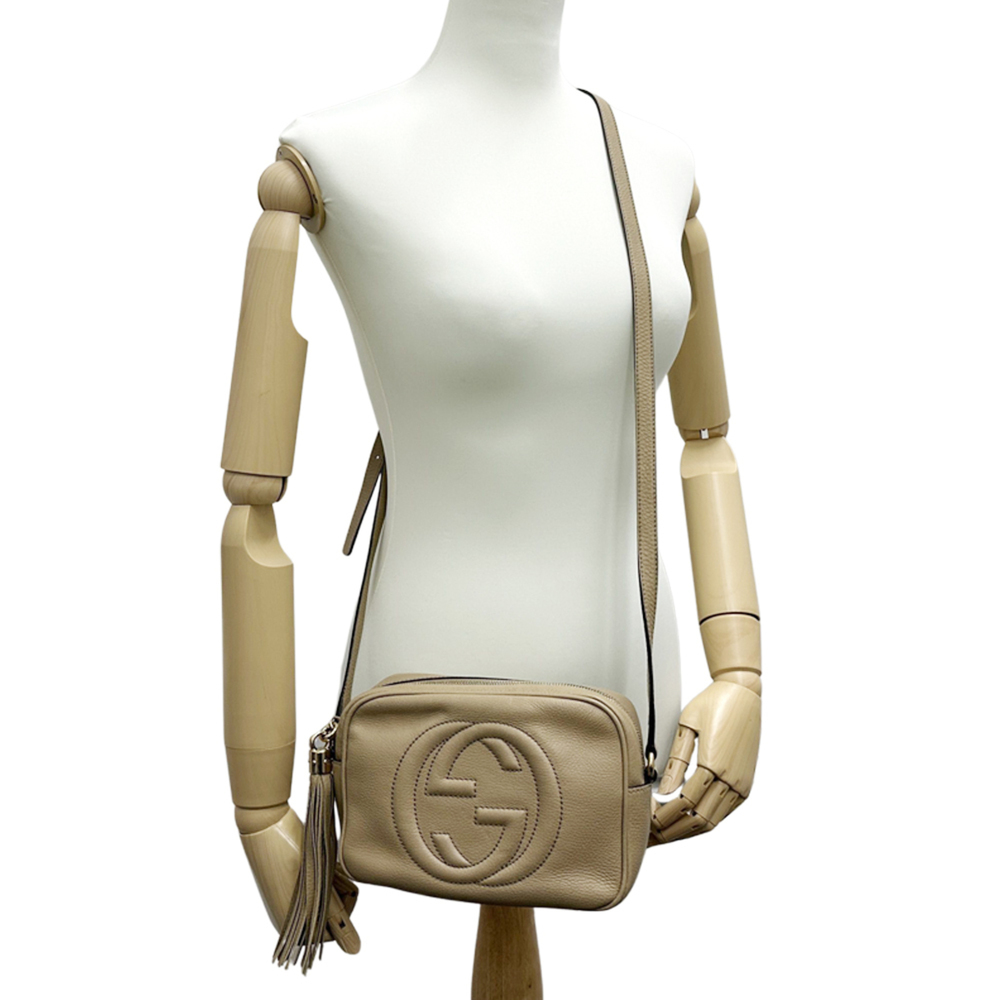 Gucci women's handbag, Interlocking G design, leather shoulder bag, Soho styl... - Picture 7 of 16